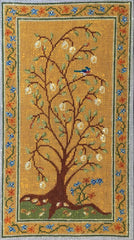 The Plum Stitchery Amy Lewandowski Quince Tree Gold Needlepoint Canvas