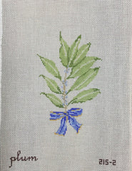 The Plum Stitchery Bay Leaves & Berries Needlepoint Canvas