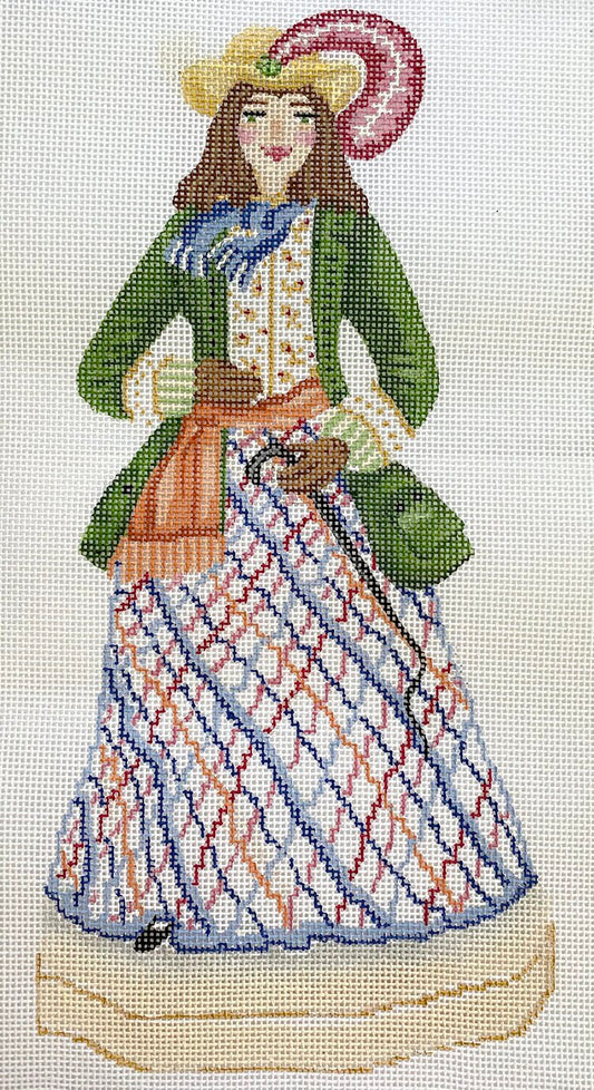 The Plum Stitchery Diana of Vernon Needlepoint Canvas