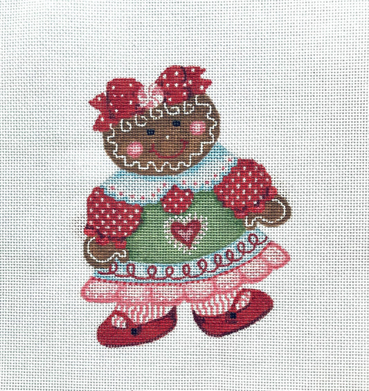 The Plum Stitchery The Stitched Garden Ethyl Needlepoint Canvas