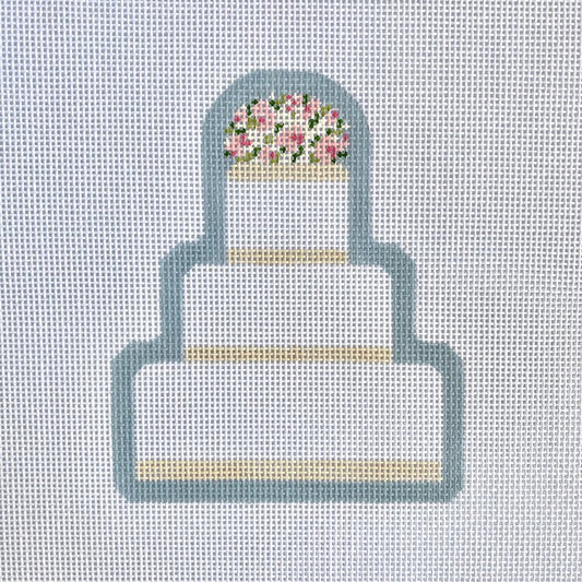 The Plum Stitchery JCB Stitches Brooke Wedding Cake Needlepoint Canvas