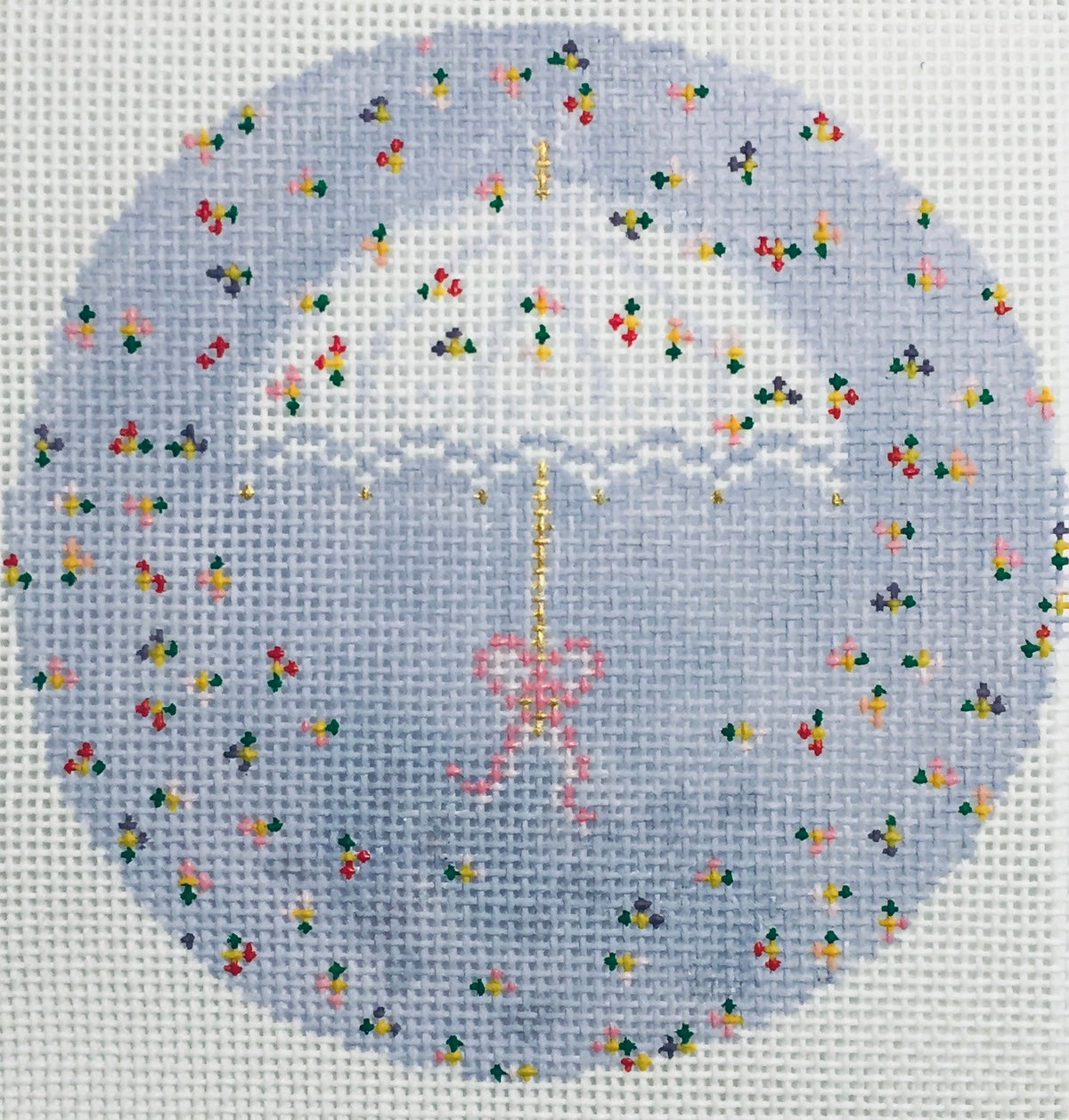 The Plum Stitchery Parasol Needlepoint Canvas
