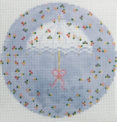 The Plum Stitchery Parasol Needlepoint Canvas