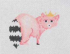 The Plum Stitchery Raccoon Needlepoint Canvas