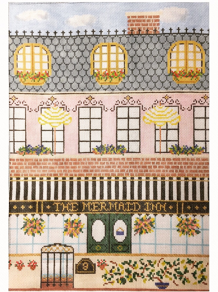 The Plum Stitchery The Mermaid Inn Needlepoint Canvas