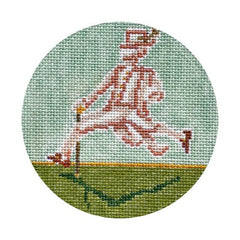The Plum Stitchery Twelvetide in Color - Ten Lords A-leaping Needlepoint Canvas