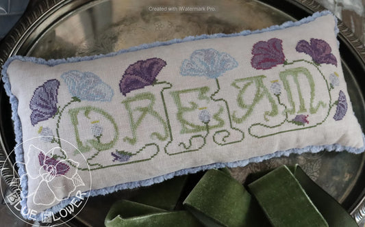 The Blue Flower Language of Flowers - Dream Cross Stitch Pattern