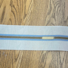 The Gingham Stitchery Reins Belt Needlepoint Canvas - Devon Blue