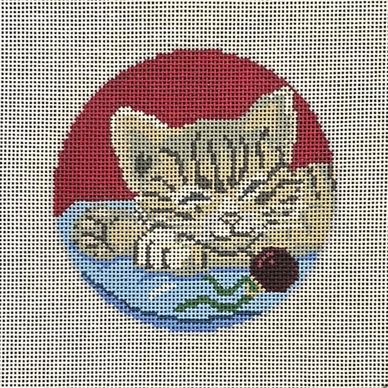 The Gingham Stitchery The Squirrel and The Snail Whiskers on Kittens Needlepoint Canvas