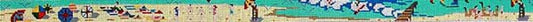 The Meredith Collection Beach Scene Belt Needlepoint Canvas