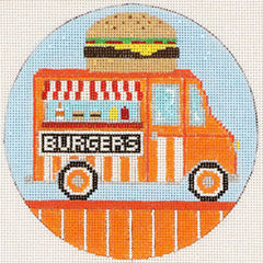 The Meredith Collection Food Truck Needlepoint Canvas - Burgers