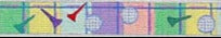 The Meredith Collection Golf Plaid Pastels Belt Needlepoint Canvas