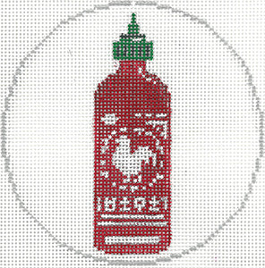 The Meredith Collection Sriracha Hot Sauce Needlepoint Canvas