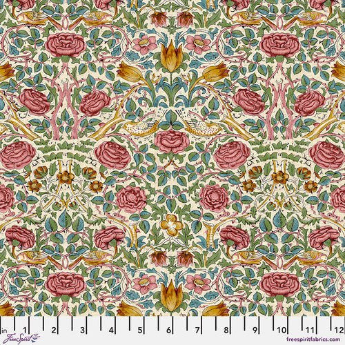 Finishing: The Original William Morris & Co Rose Cotton Fabric
