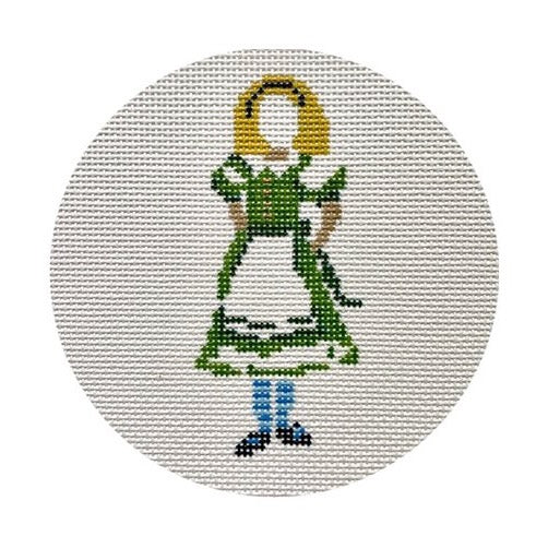 The Plum Stitchery Alice in Technicolor - Alice Needlepoint Canvas