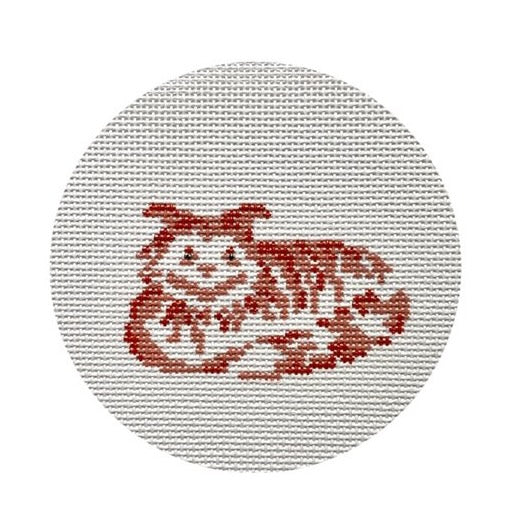 The Plum Stitchery Alice in Technicolor - Cheshire Cat Needlepoint Canvas