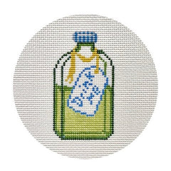 The Plum Stitchery Alice in Technicolor - Drink Me Bottle Needlepoint Canvas