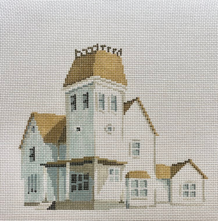 The Plum Stitchery Beetlejuice House Needlepoint Canvas - 18M