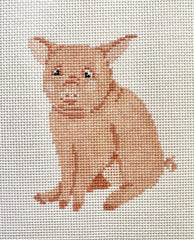 The Plum Stitchery Charlotte's Web - Wilbur Needlepoint Canvas