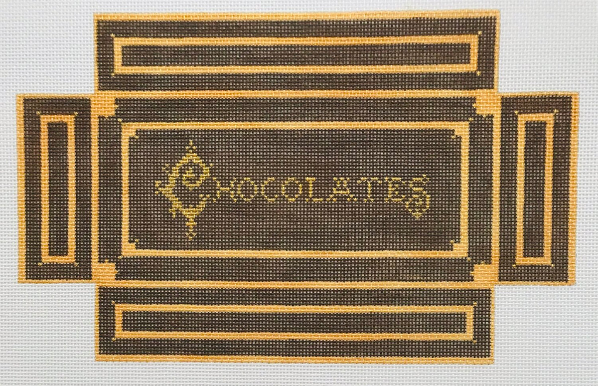 The Plum Stitchery Chocolate Box Needlepoint Canvas