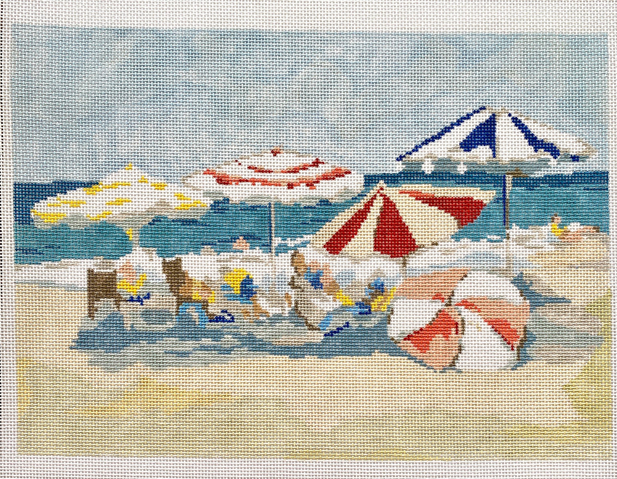 The Plum Stitchery Coastline Needlepoint Canvas