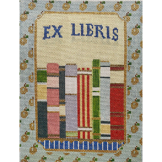 The Plum Stitchery Ex Libris Needlepoint Canvas