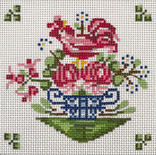 The Plum Stitchery Faience 3 Needlepoint Canvas