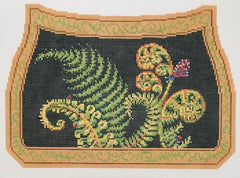 The Plum Stitchery Amy Lewandowski Fern Matinee Bag Needlepoint Canvas
