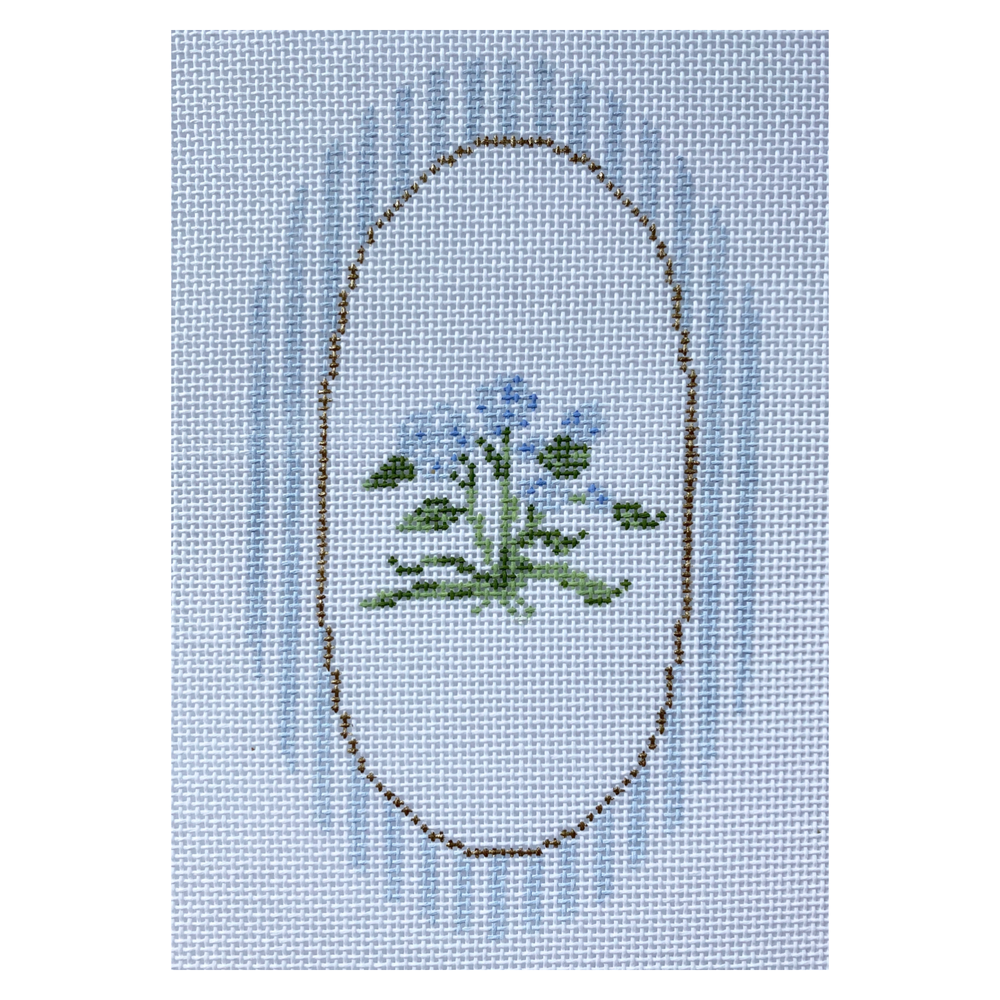 The Plum Stitchery Hydrangea Needlepoint Canvas