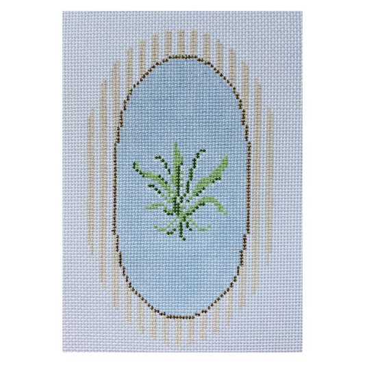 The Plum Stitchery Lily of the Valley Needlepoint Canvas