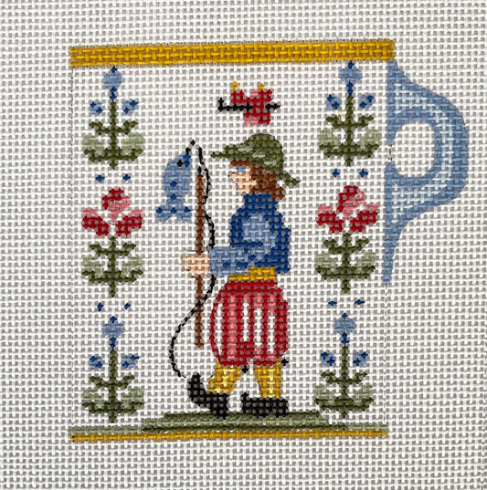 The Plum Stitchery Quimper 2 Needlepoint Canvas