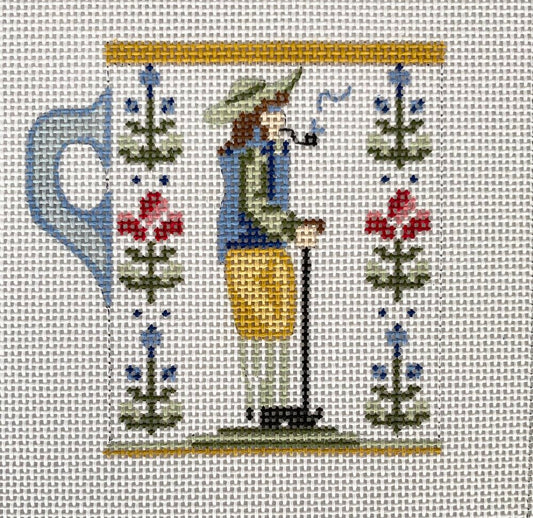 The Plum Stitchery Quimper 3 Needlepoint Canvas