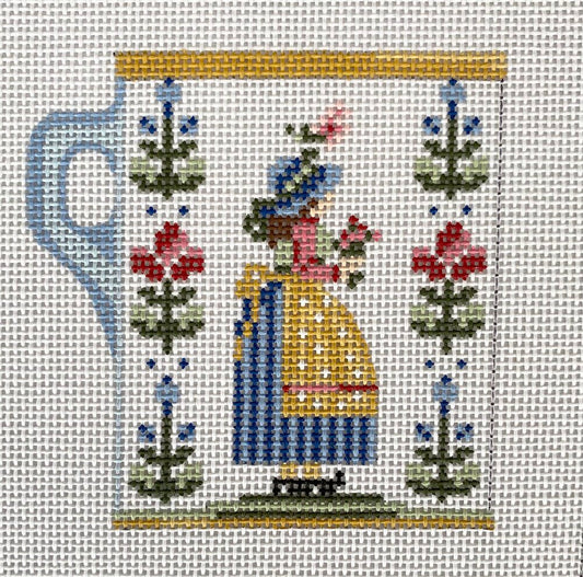 The Plum Stitchery Quimper 4 Needlepoint Canvas