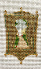 The Plum Stitchery Secret Garden Key Hole Needlepoint Canvas