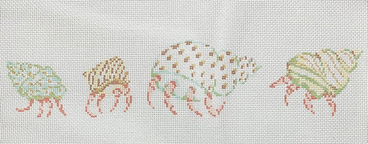 The Plum Stitchery Shell-ter in Place Needlepoint Canvas