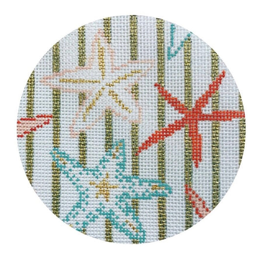 The Plum Stitchery Starfish Needlepoint Canvas