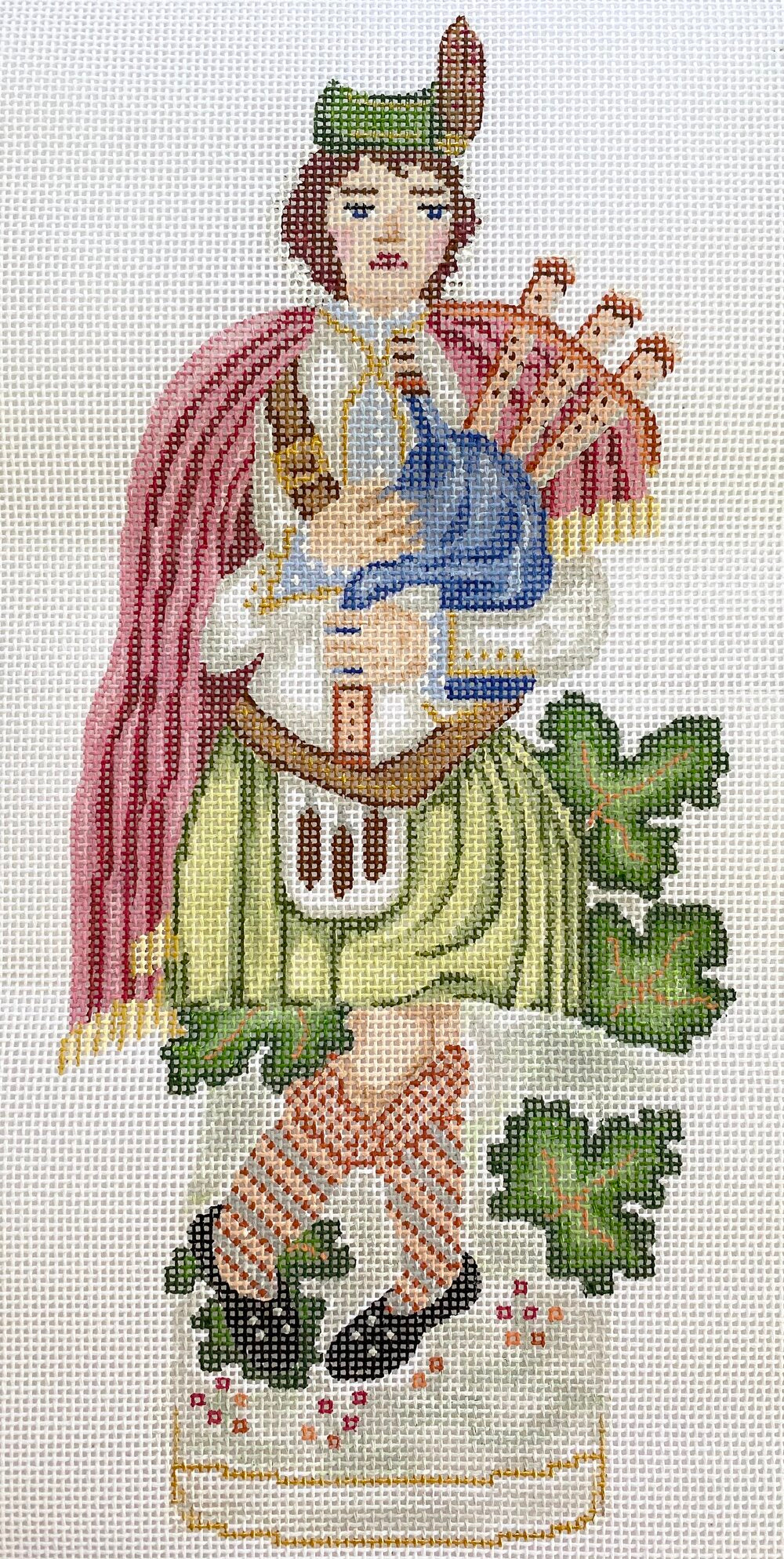 The Plum Stitchery The Highland Piper Needlepoint Canvas