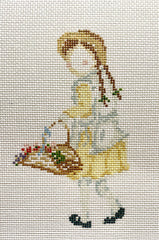 The Plum Stitchery The Secret Garden - Mary Needlepoint Canvas