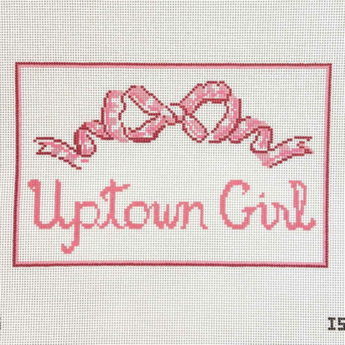 The Plum Stitchery Isla Simpson Uptown Girl Needlepoint Canvas