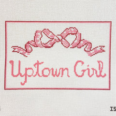 The Plum Stitchery Isla Simpson Uptown Girl Needlepoint Canvas