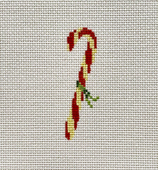 The Plum Stitchery Victorian Christmas - Candy Cane Needlepoint Canvas