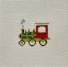 The Plum Stitchery Victorian Christmas - Train Needlepoint Canvas