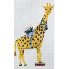 The Plum Stitchery Whimsical Menagerie Giraffe Needlepoint Canvas