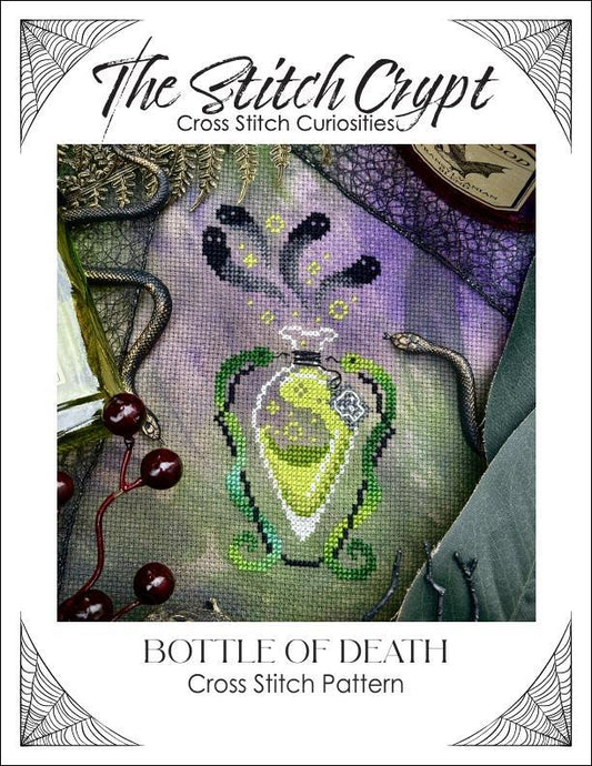 The Stitch Crypt Bottle of Death Cross Stitch Pattern