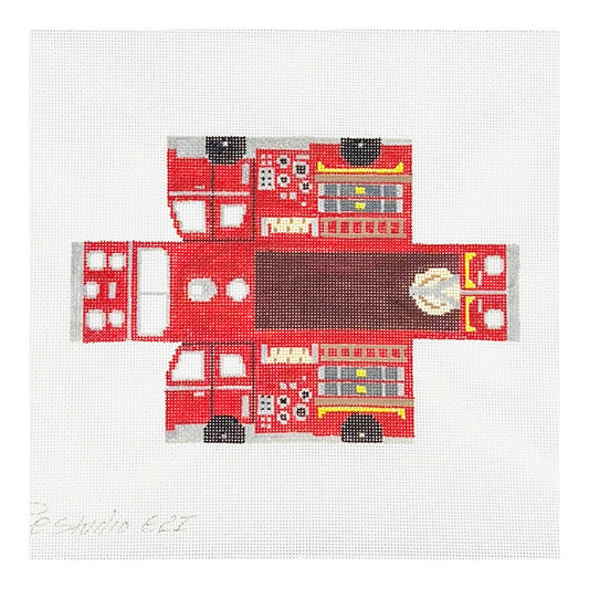The Studio Midwest Firetruck Needlepoint Canvas