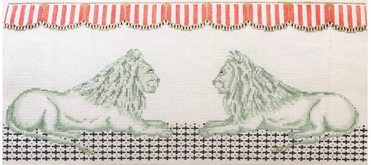 The Plum Stitchery Staring Contest Needlepoint Canvas