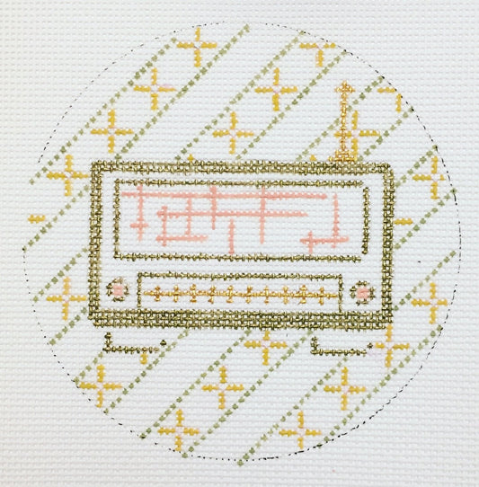 The Plum Stitchery Retro Series - Radio Needlepoint Canvas