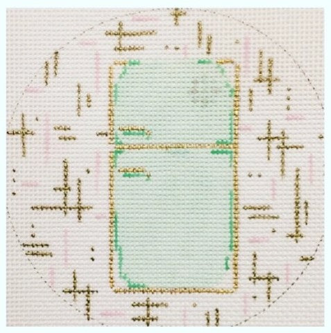 The Plum Stitchery Retro Series - Refrigerator Needlepoint Canvas