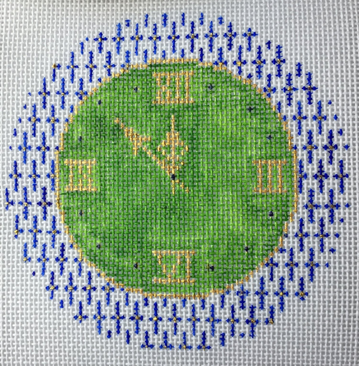 The Plum Stitchery Father Time Needlepoint Canvas