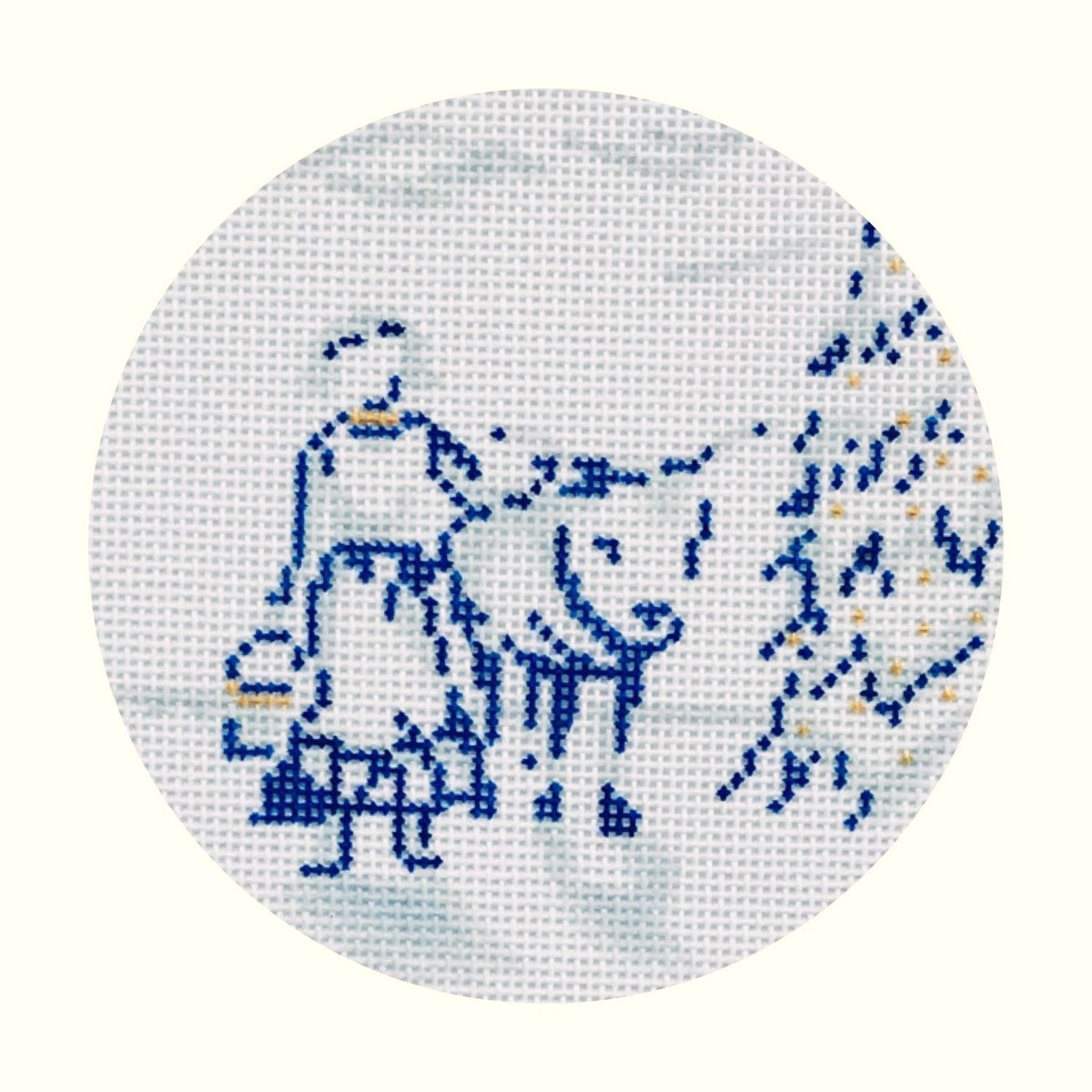 The Plum Stitchery Eight Maids A-Milking Needlepoint Canvas